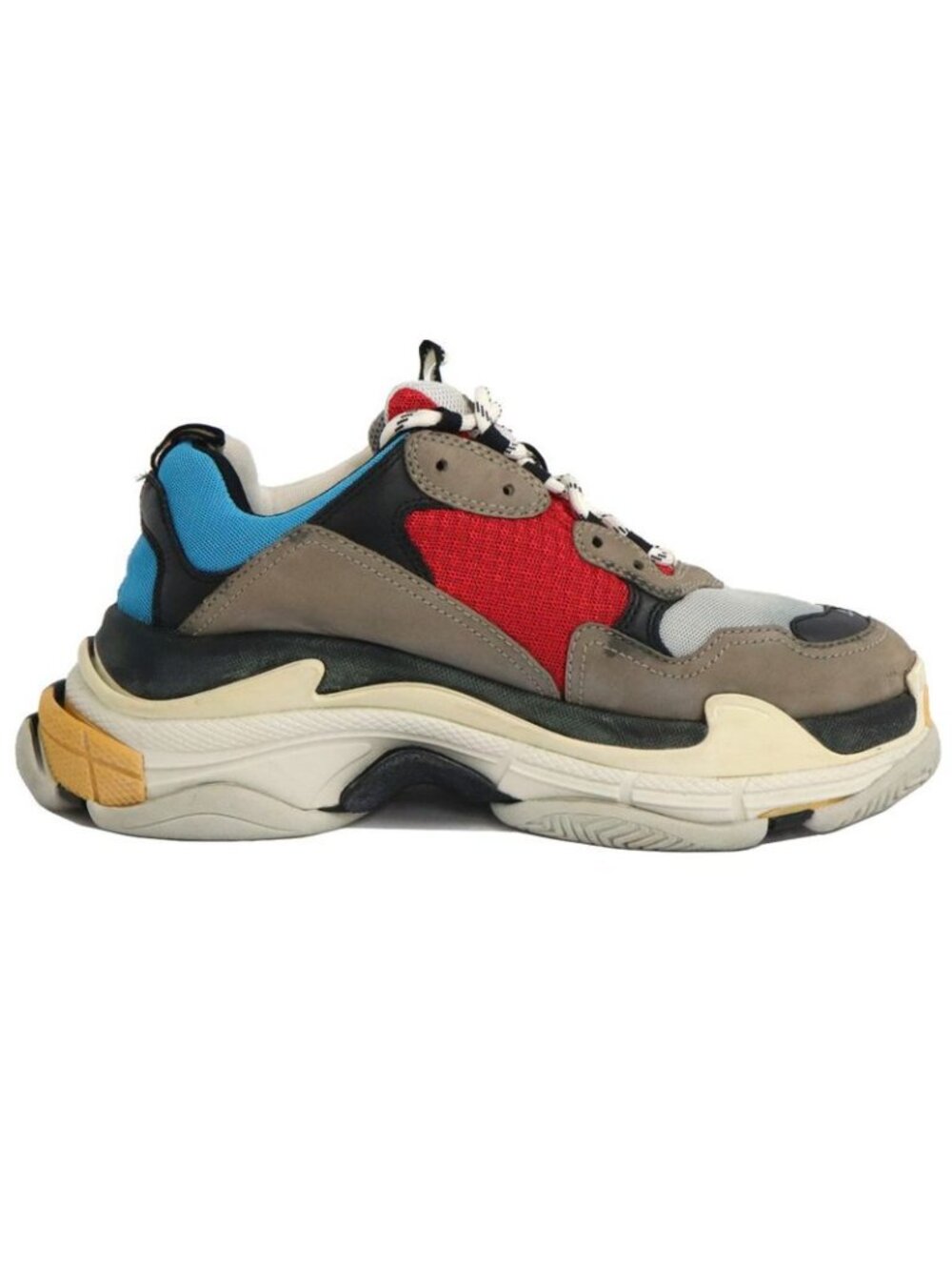 Balenciaga Triple S Split Sneakers Size 42 Multicolo - Picture 3 of 11